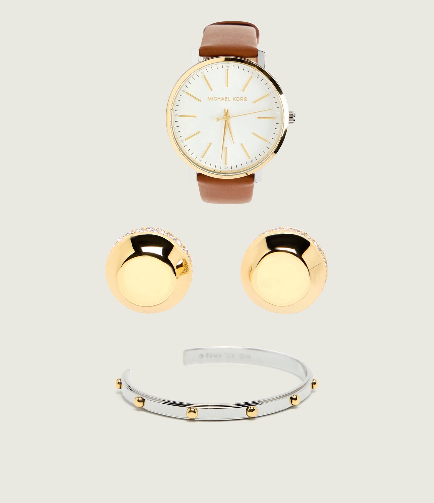 Michael Kors Zegarek + bransoletka + kolczyki Pyper