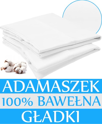 PRZEŚCIERADŁO HOTELOWE BIAŁE ADAMASZEK GŁADKI