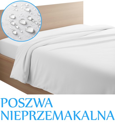 POSZWA NIEPRZEMAKALNA WODOODPORNA NA KOŁDRĘ 100% BAWEŁNA JERSEY