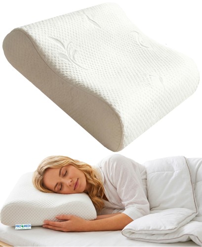 PODUSZKA ORTOPEDYCZNA PROFILOWANA 30x50cm VISCO Memory Foam® + GRATIS ! POSZEWKA OCHRONNA