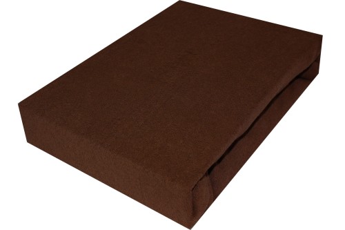 Prześcieradło FROTTE Z GUMKĄ 180g/m2 BRĄZOWE