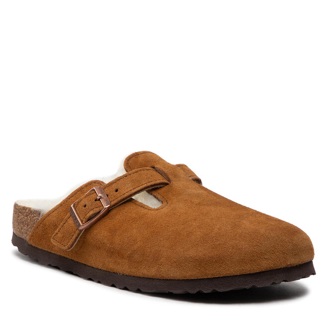 Klapki Birkenstock Boston Vl/Sheraling 1001141 Brązowy