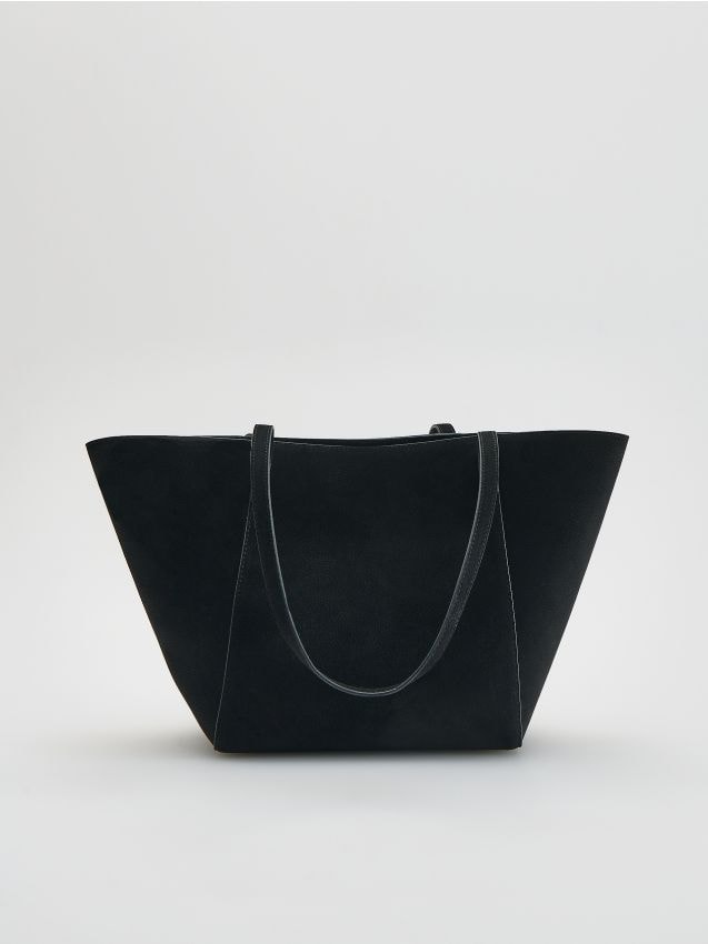 Reserved - Torebka shopper - czarny