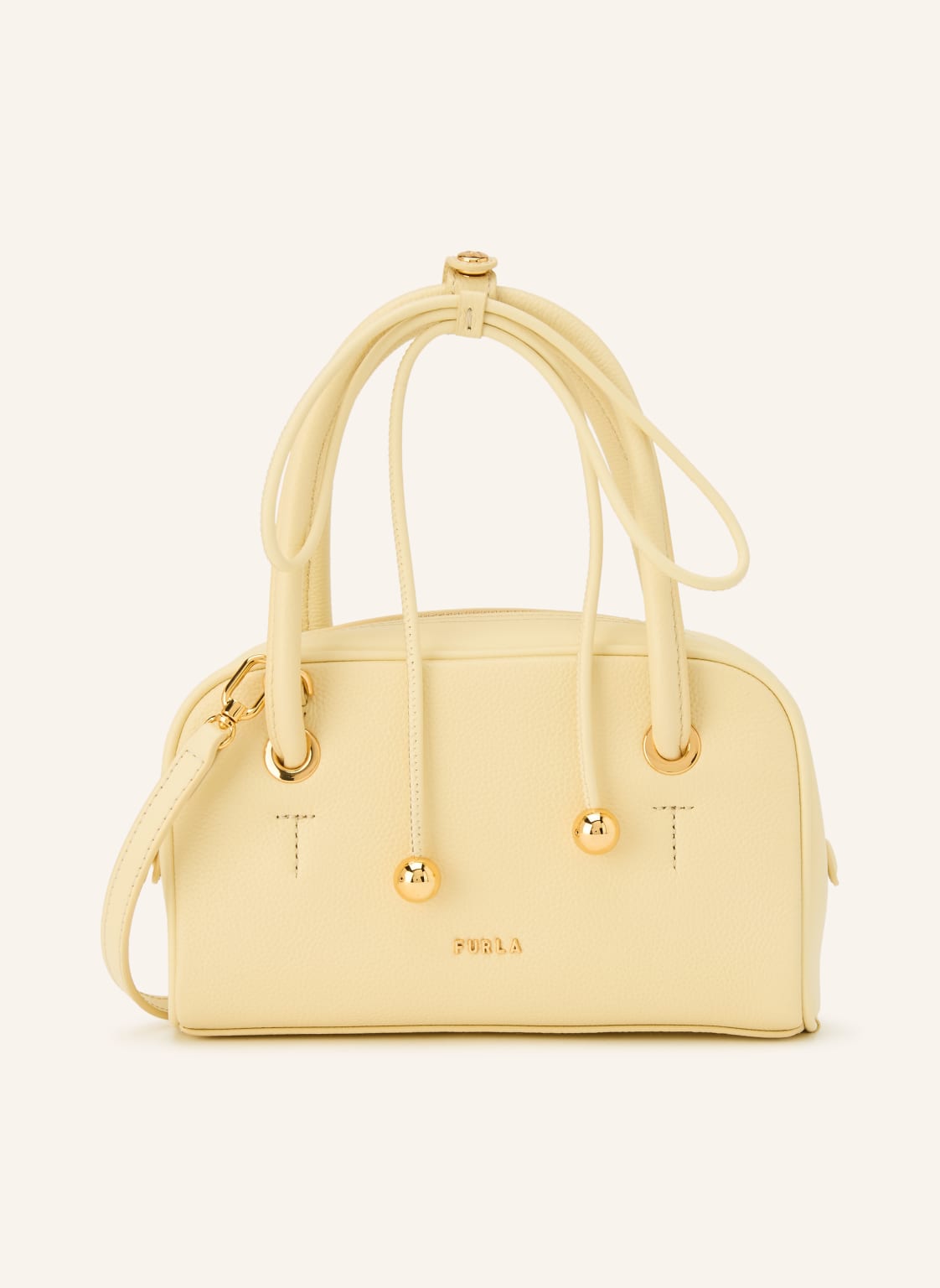 Furla Listonoszka Poppy Dome Mini gelb