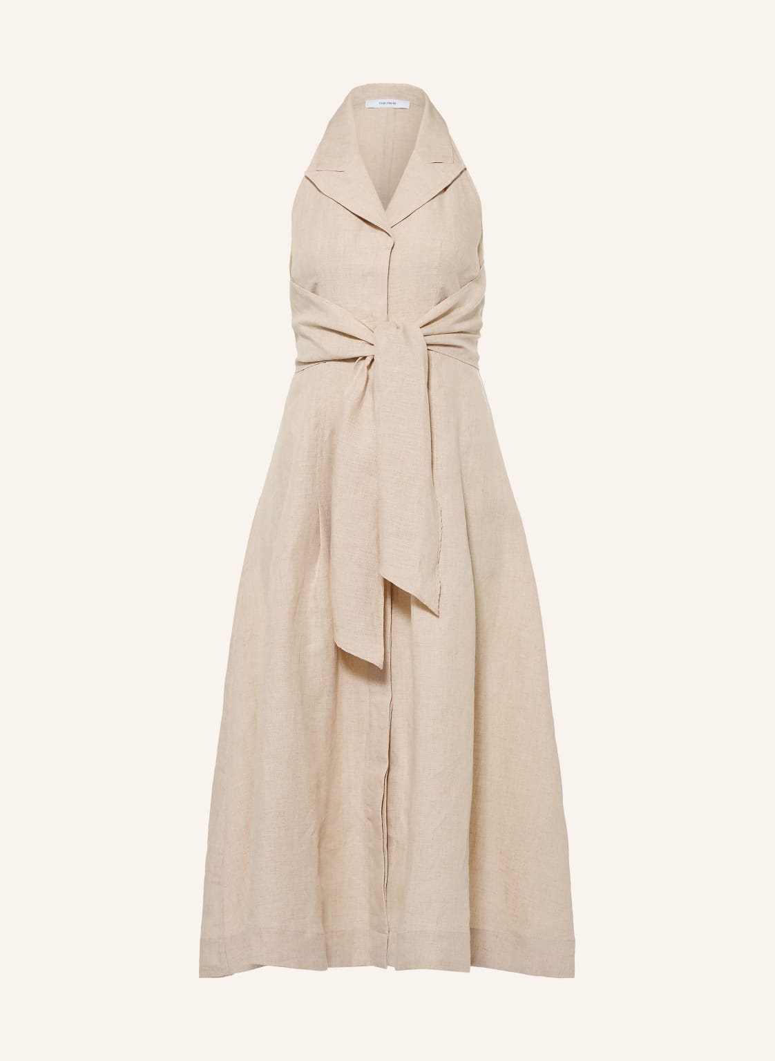 Reiss Sukienka Lniana Tara beige