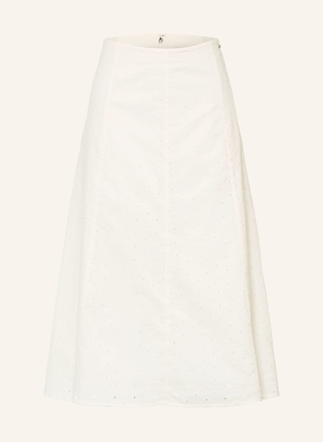 Calvin Klein Spódnica Z Koronki Ażurowanej weiss