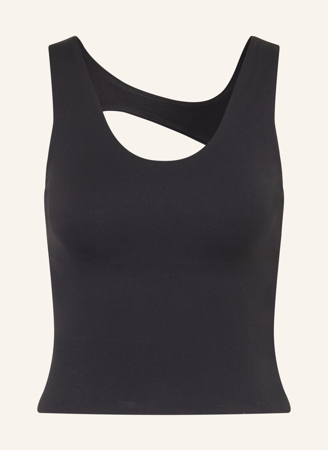 Nike Krótki Top Zenvy Z Wycięciem schwarz