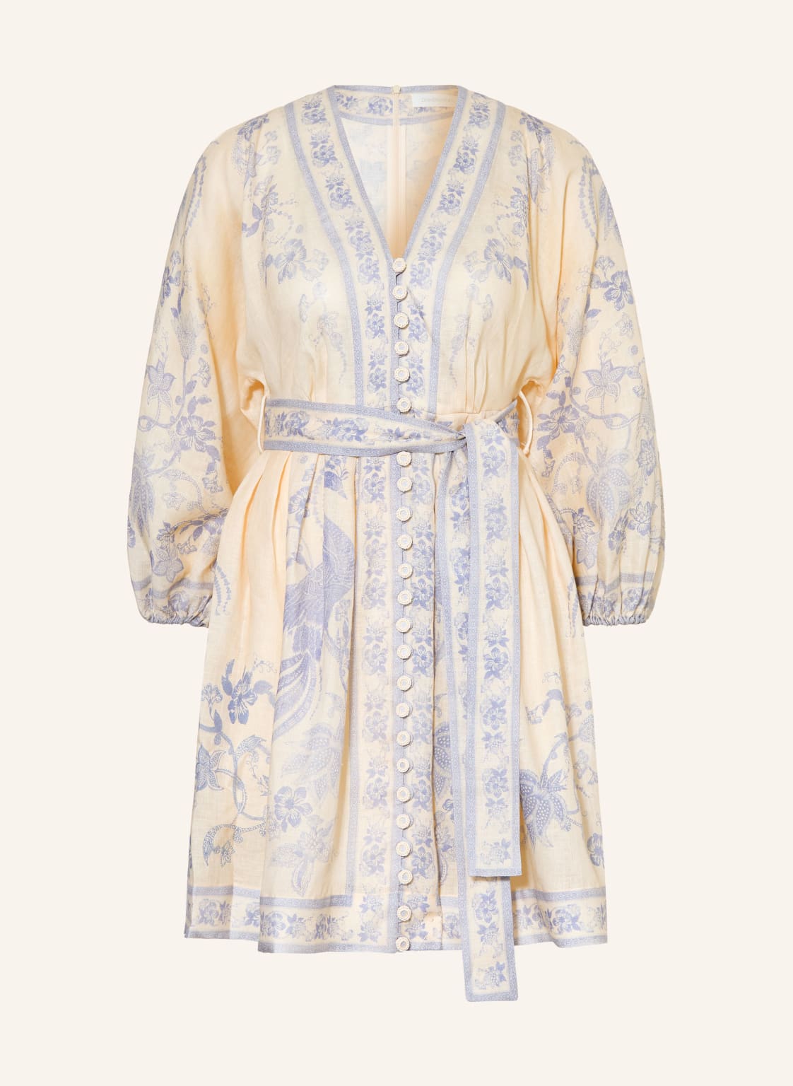 Zimmermann Lniana Sukienka Indra Plunge lila