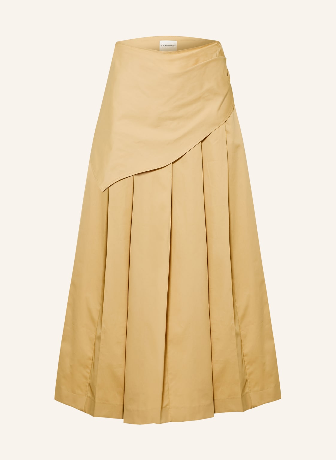 Claudie Pierlot Plisowana Spódnica beige