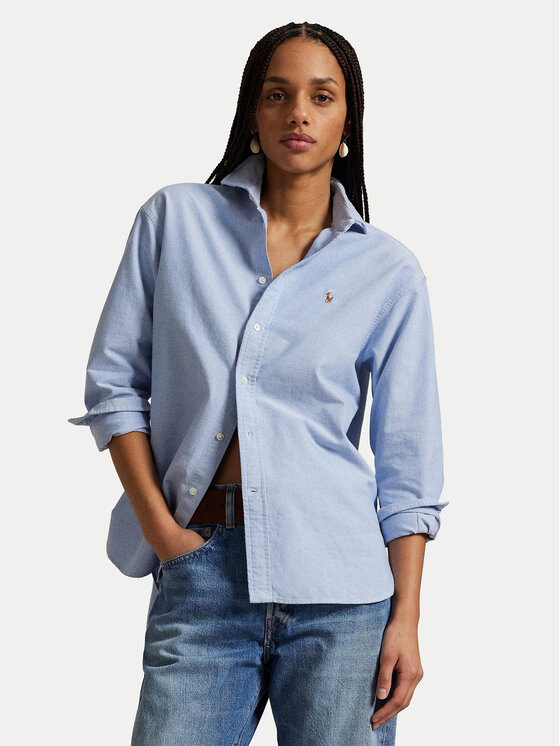 Polo Ralph Lauren Koszula 211956604002 Niebieski jasny Relaxed Fit