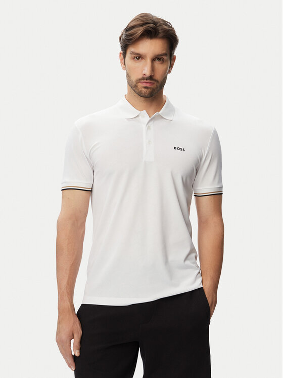 HUGO Polo Game 1 50564785 Biały Slim Fit