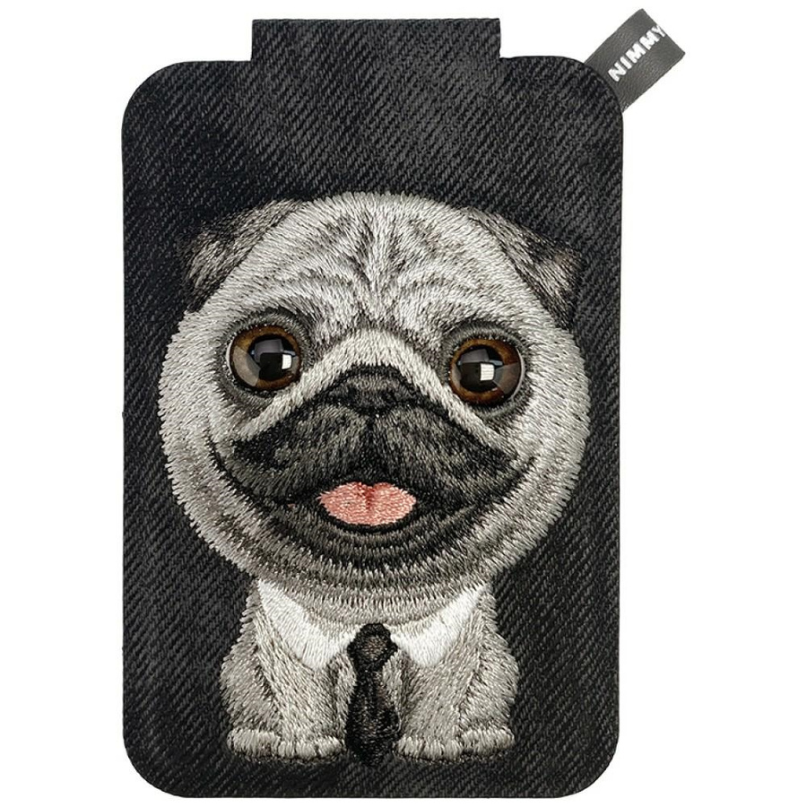 Magnetyczny portfel stojak na telefon Nimmy New Big-Eye Cute Pets 2.0 Dog czarny