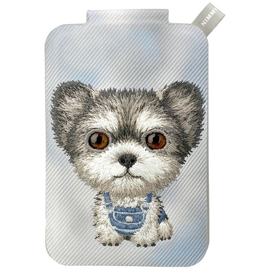 Magnetyczny portfel stojak na telefon Nimmy New Big-Eye Cute Pets 2.0 Dog szary