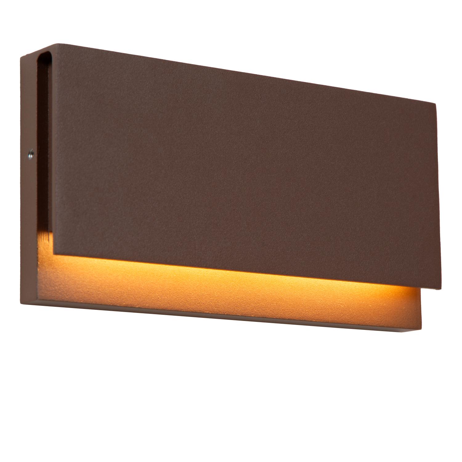 LUCIDE LOMAR kinkiet zewnętrzny IP54 rdzawy LED 10W 2700K 33819/08/97