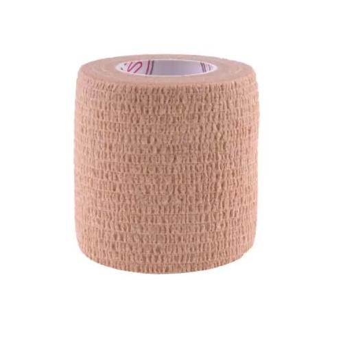 Bandaż samoprzylepny kohezyjny lateksowy beż 5cm x 4.5m, 1 sztuka
