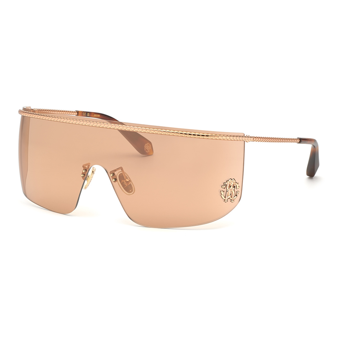 Okulary ROBERTO CAVALLI SRC012M998FCX. Okulary przeciwsłoneczne, Kolor złoty. Unisex.