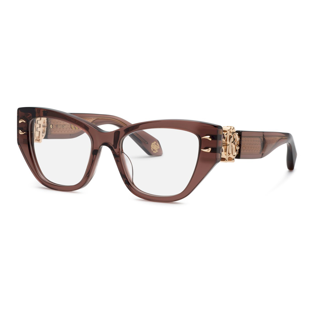 Okulary ROBERTO CAVALLI VRC075M5206ME. EYEGLASSES, Kolor brązowy. Kobieta.