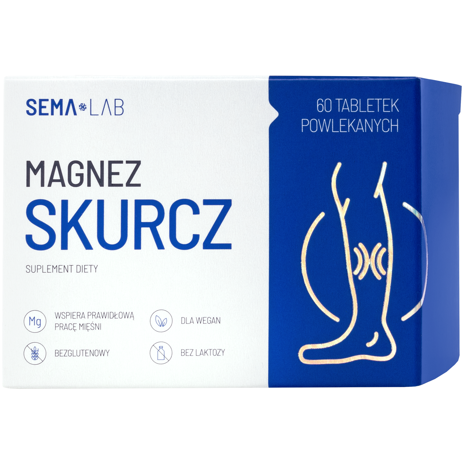SEMA Lab Magnez Skurcz, 60 tabletek powlekanych