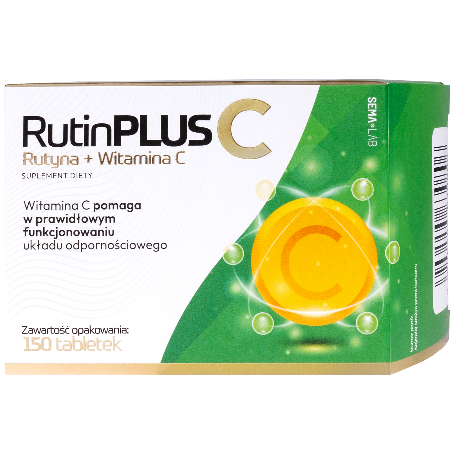 SEMA Lab Rutin Plus C, 150 tabletek