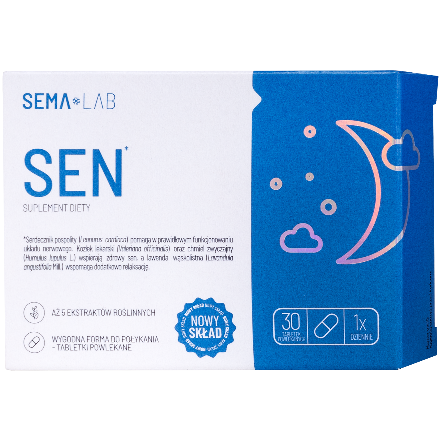 SEMA Lab Sen, 30 tabletek powlekanych