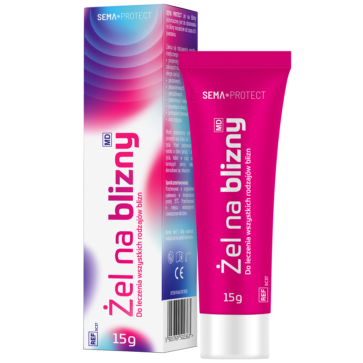 SEMA Protect, żel na blizny, 15 g