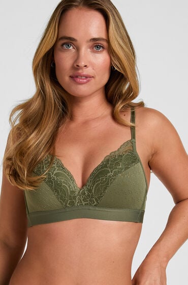 Hunkemöller Biustonosz usztywniany bez fiszbin Sophie Zielony