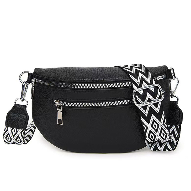 TEMU Damska torba na ramię typu crossbody - Czarna saszetka z ukośnym paskiem na ramię, niezbędny element do urozmaicenia każdej codziennej