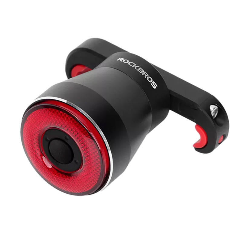 Rockbros Lampka rowerowa, tylna TL907Q50 - czarna