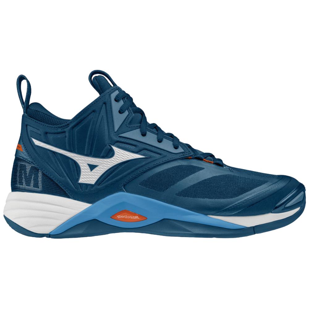 Buty siatkarskie Mizuno Wave Momentum Mid Niebieski