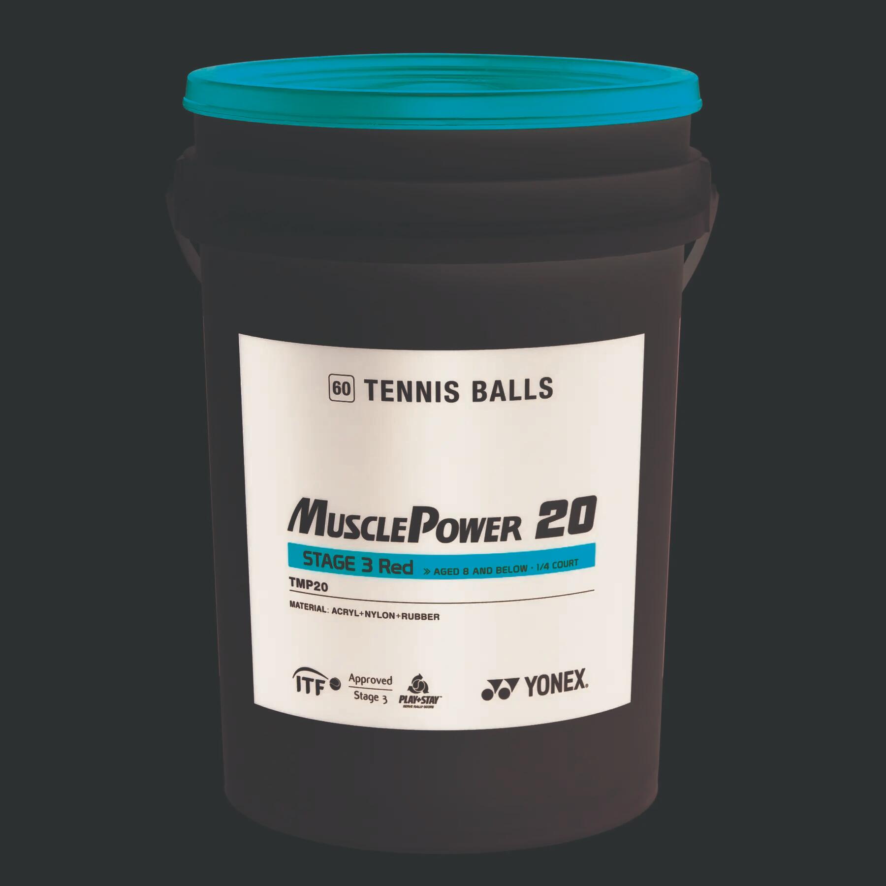 Worek z piłkami tenisowymi Yonex TMP-20 (x60)