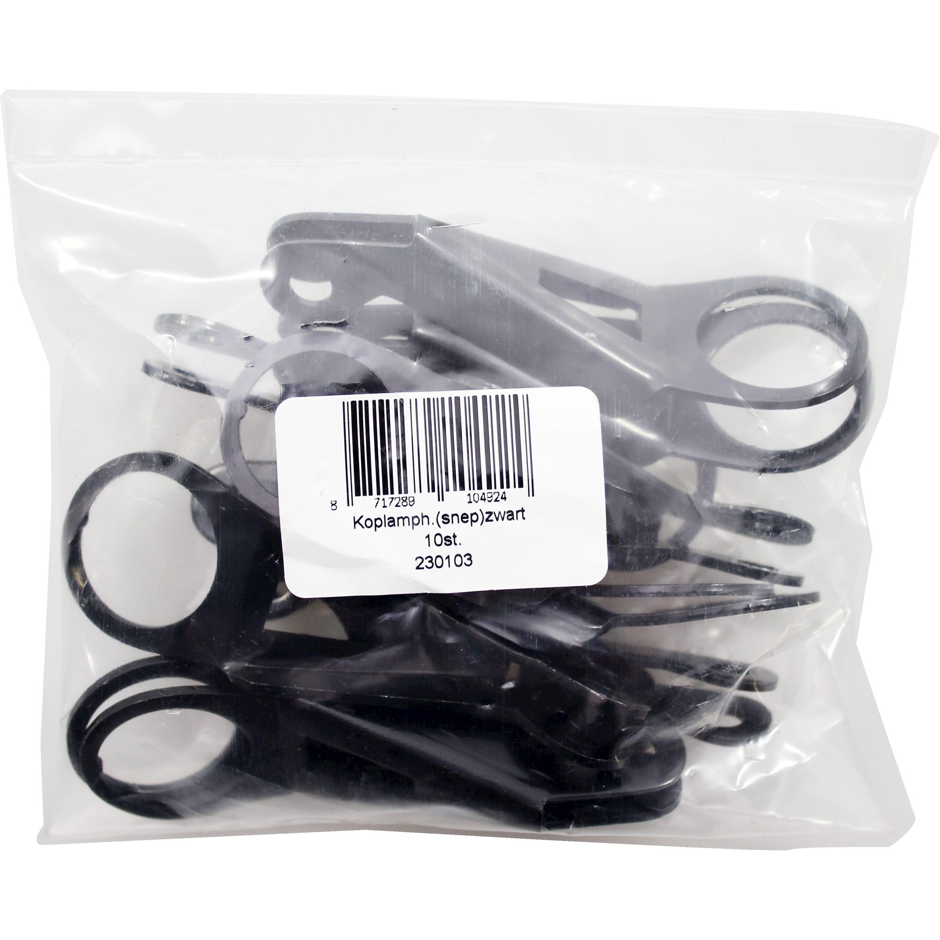 Hak do lampy Bofix Snep czarny - 10 sztuk