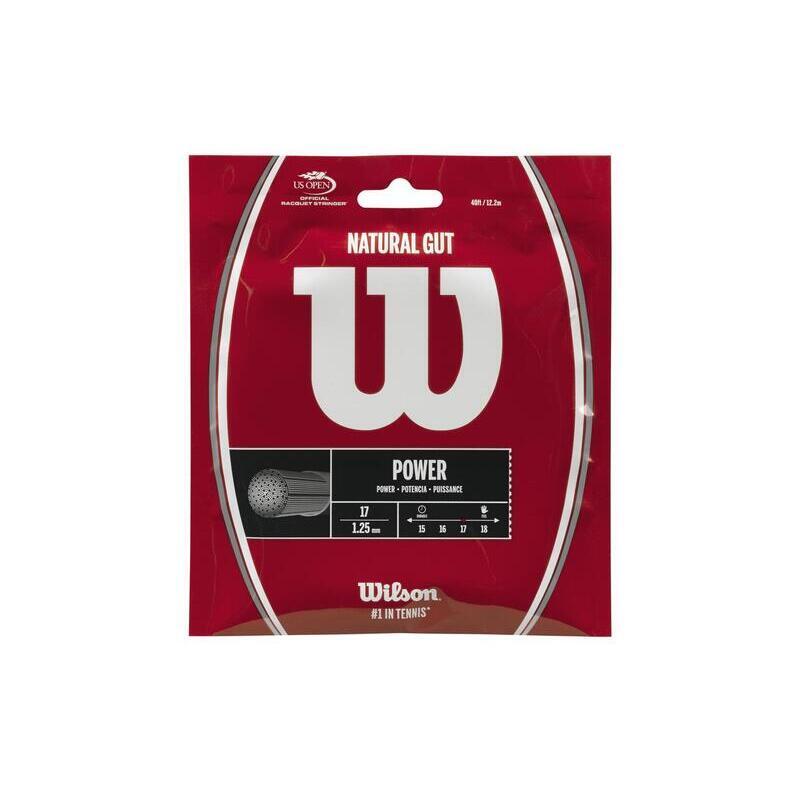 Wilson Artykuły sportowe 17 Gauge naturalny sznur do tenisa jelitowego, 17-1,25 mm WRZ999900