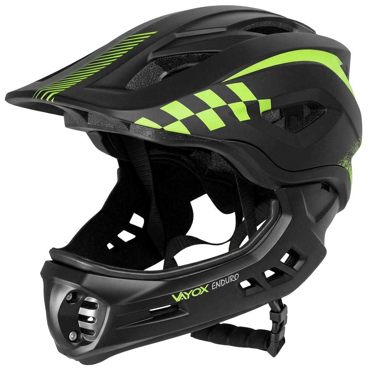 Kask rowerowy MTB dla dzieci Vayox Enduro VA0421 full face