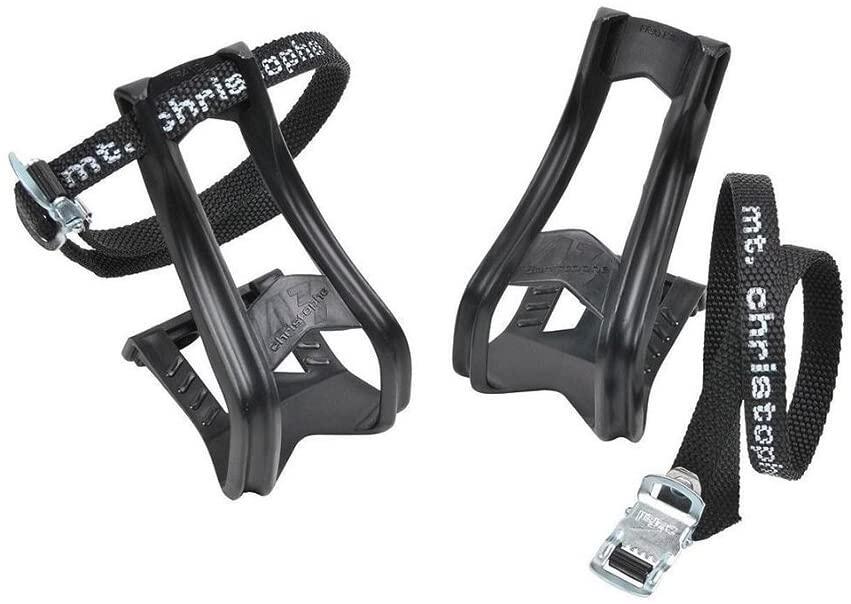 Zefal Kompletny zestaw pedałów haki TOE Clips 43 + łańcuch arkuszy christophe TOE Straps, L/XL ZTC415L
