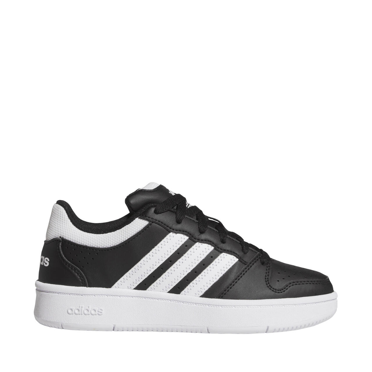Białe buty dziecięce z logo adidas Hoops Classic