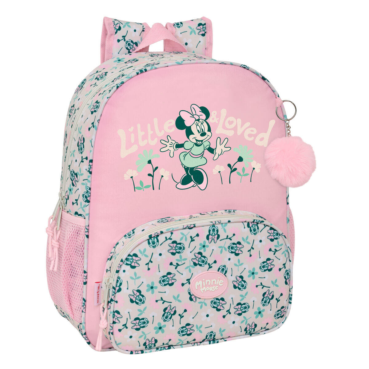 Plecak szkolny Minnie Mouse Minty Różowy 32 x 38 x 12 cm