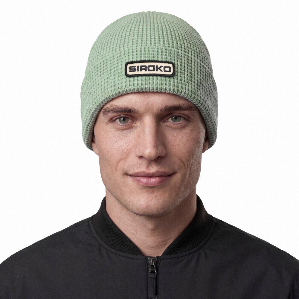 Czapka trekkingowa z dzianiny Siroko Sequoia Green