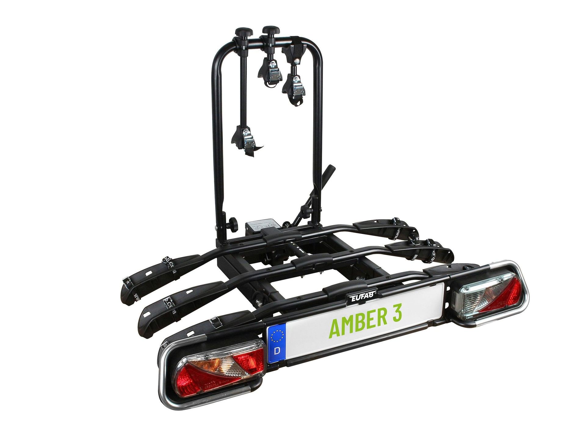 Eufab Bagażnik na rowery AMBER 3, uchwyt na hak (210396223)