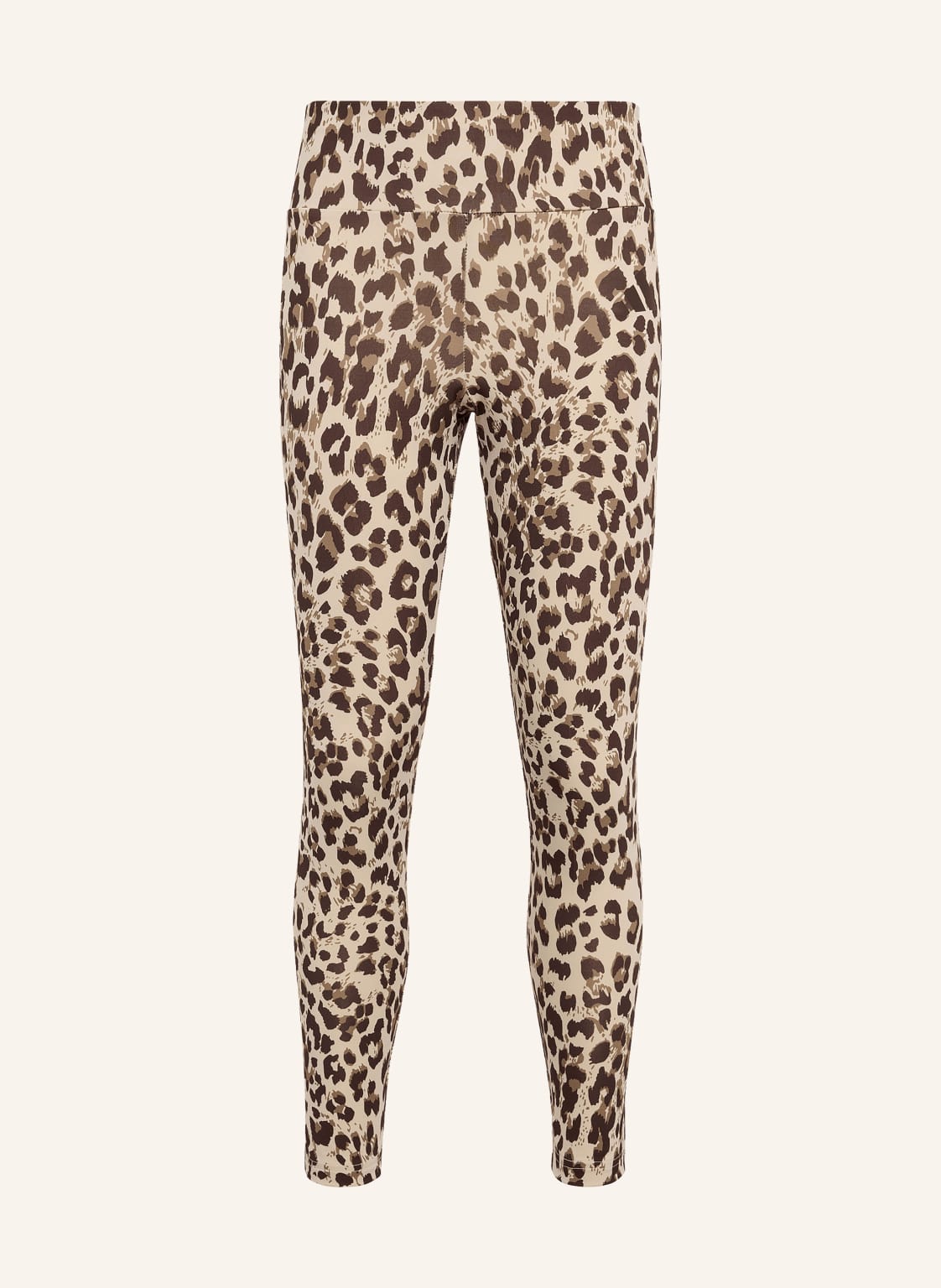 Adidas Legginsy 7/8 Animal Print Sport beige