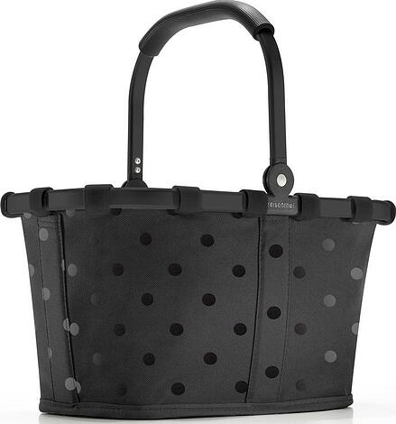 Koszyk Carrybag Frame w grochy XS czarny