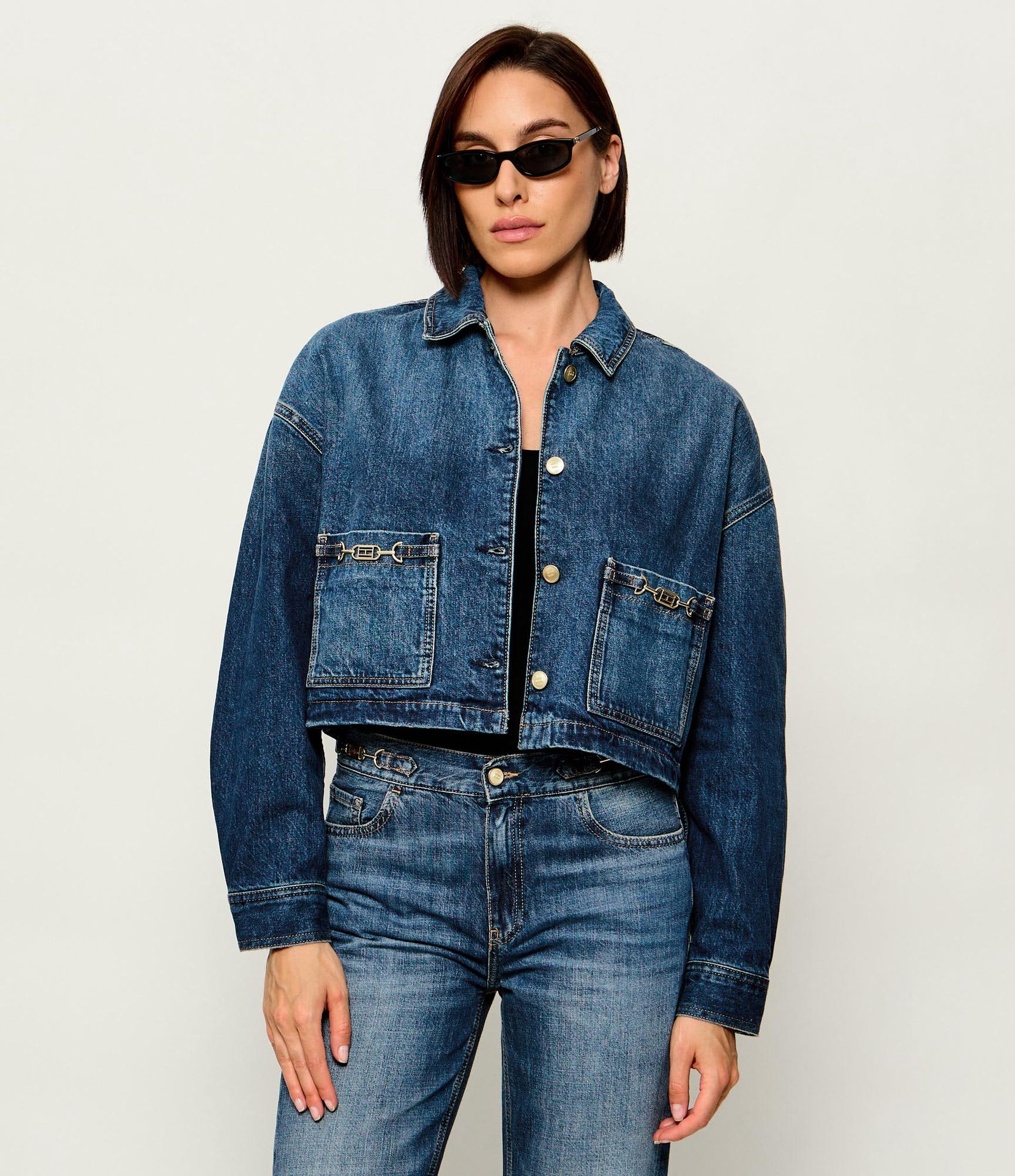 Tommy Hilfiger Kurtka jeansowa Cropped Fit