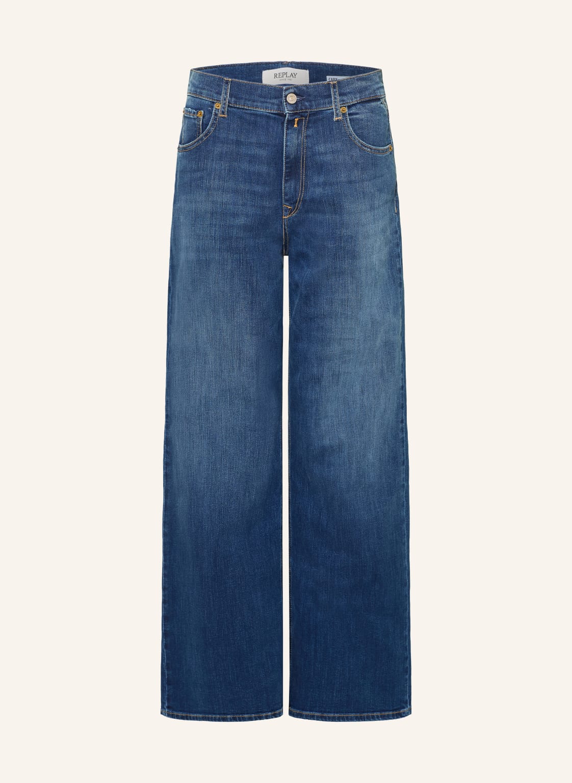 Replay Jeansy Wide Leg Cary blau