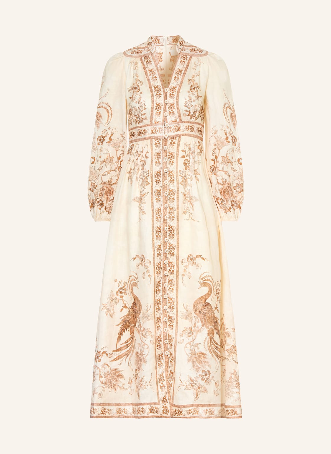 Zimmermann Sukienka Lniana Indra beige