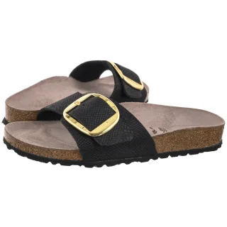 Klapki Madrid Big Buckle Python Black 1032965 (BK389-a) Birkenstock