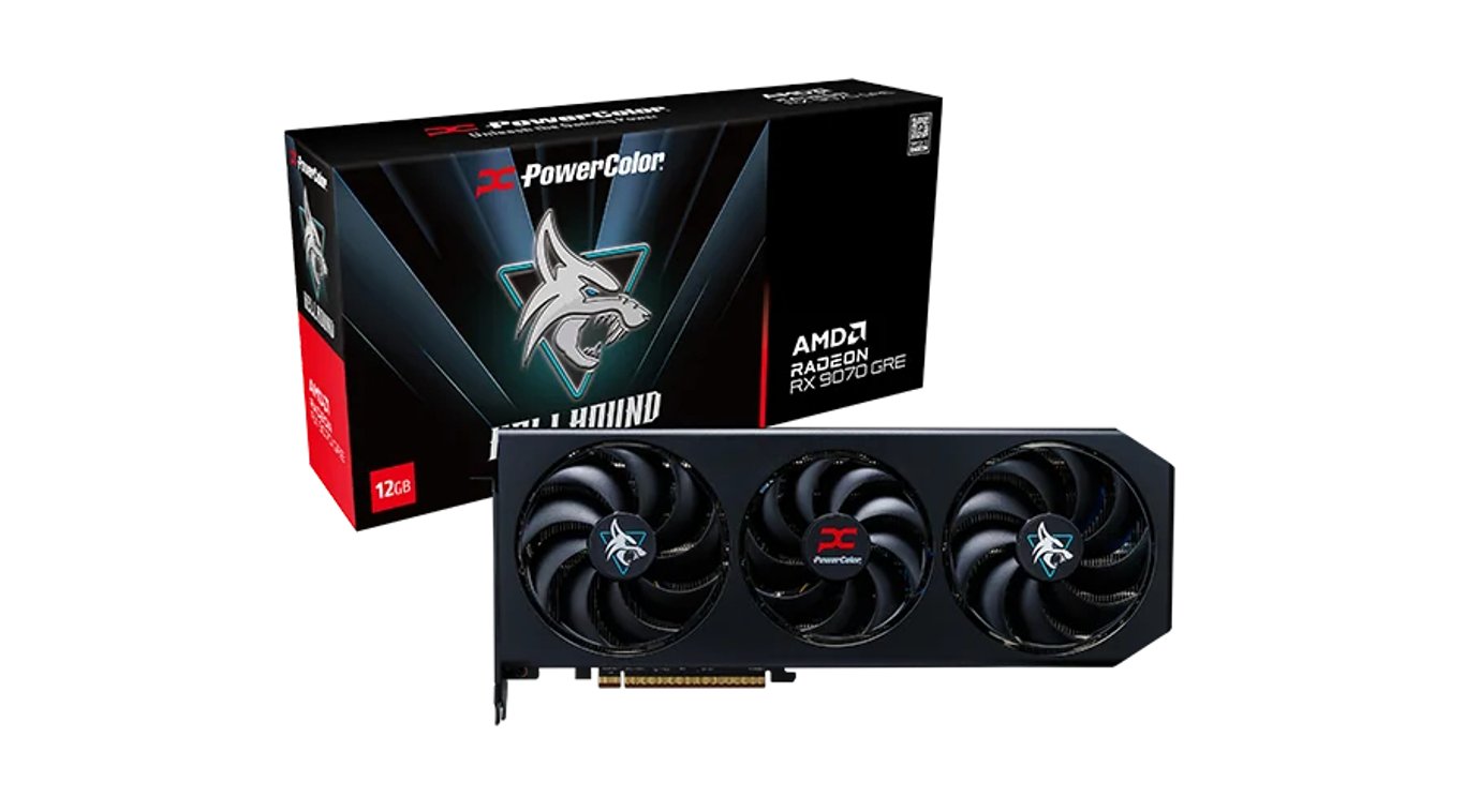 PowerColor Hellhound AMD Radeon RX 9070 GRE 12GB GDDR6 RX9070GRE 12G-L/OC