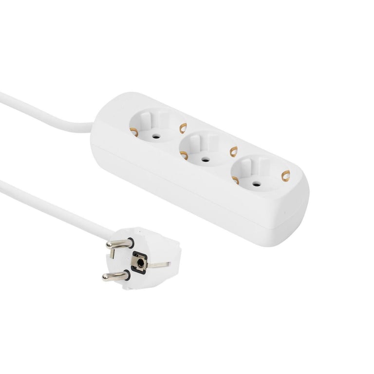 Microconnect 3-way Schuko Socket 1.5M White rozgałęziacz 1,5 m 3 x gniazdo sieciowe Wewnętrzna Biały GRU00315W