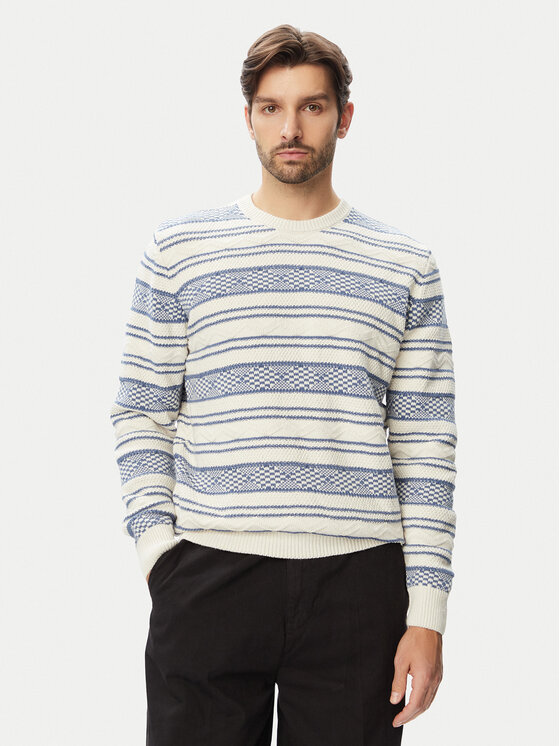 Guess Sweter M6YR15 Z0920 Kremowy Regular Fit