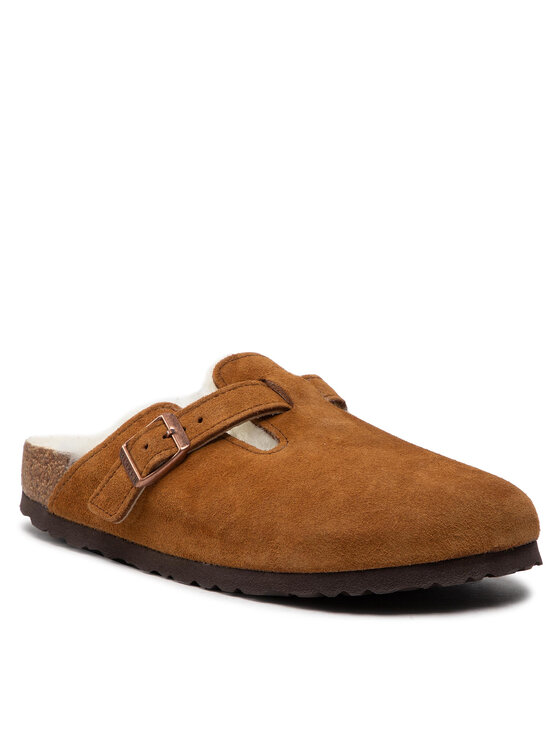 Birkenstock Klapki Boston Vl/Sheraling 1001141 Brązowy