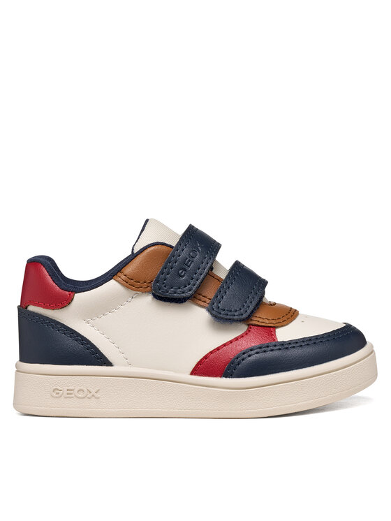 Geox Sneakersy B Eclyper Boy B555LA 000BC C1M4B Kremowy