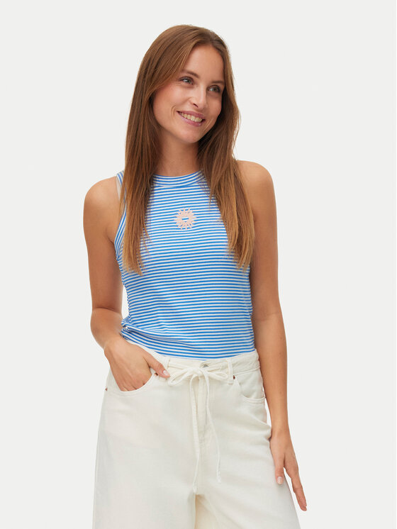 Vero Moda Top Nira 10341982 Niebieski Slim Fit